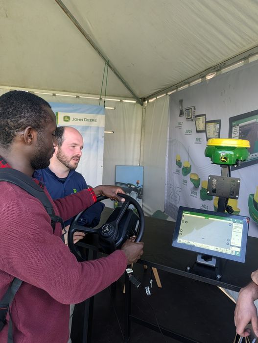 Trying a John Deere precision-agriculture GPS guidance system, 2026