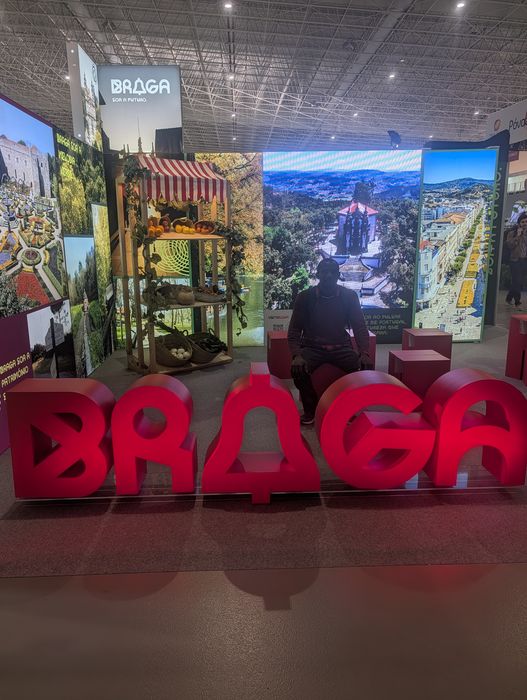 Braga city tourism display at an expo, 2026