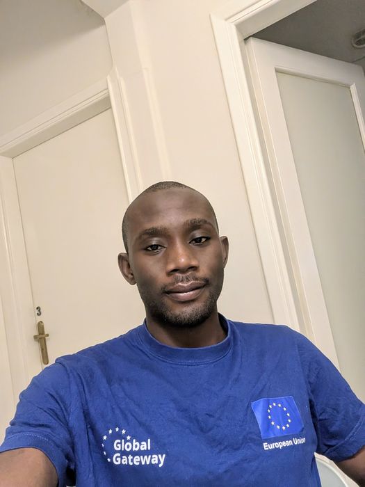 Wearing an EU Global Gateway shirt for an EMJMD event, 2025