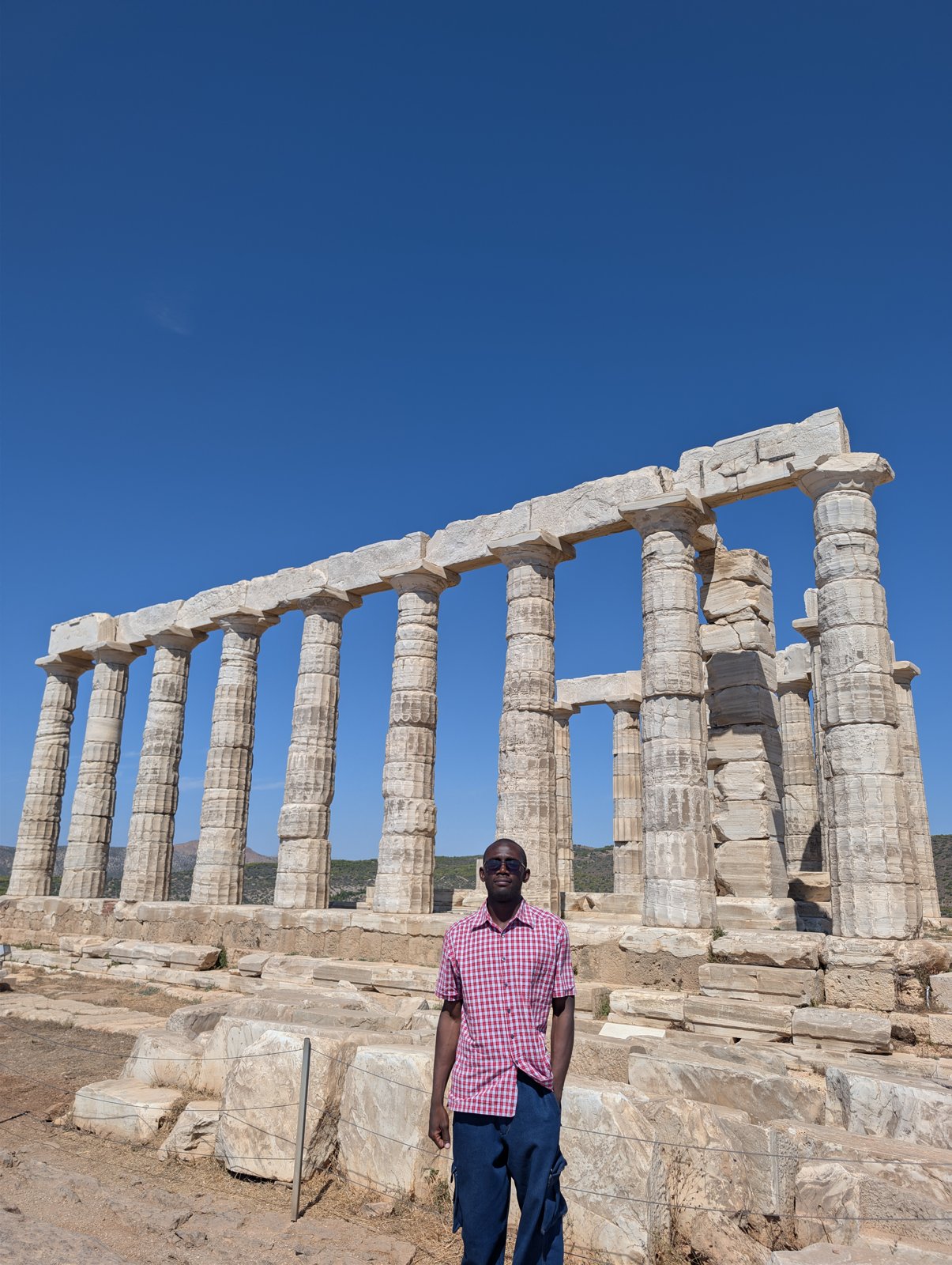 Temple of Poseidon columns, Cape Sounion, Greece, 2026